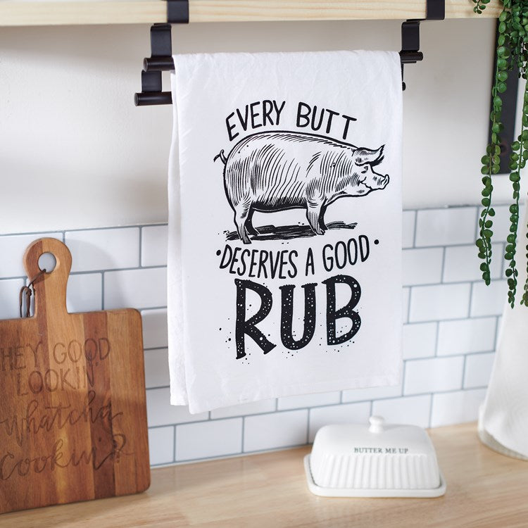 Deserves A Good Rub Kitchen Towel