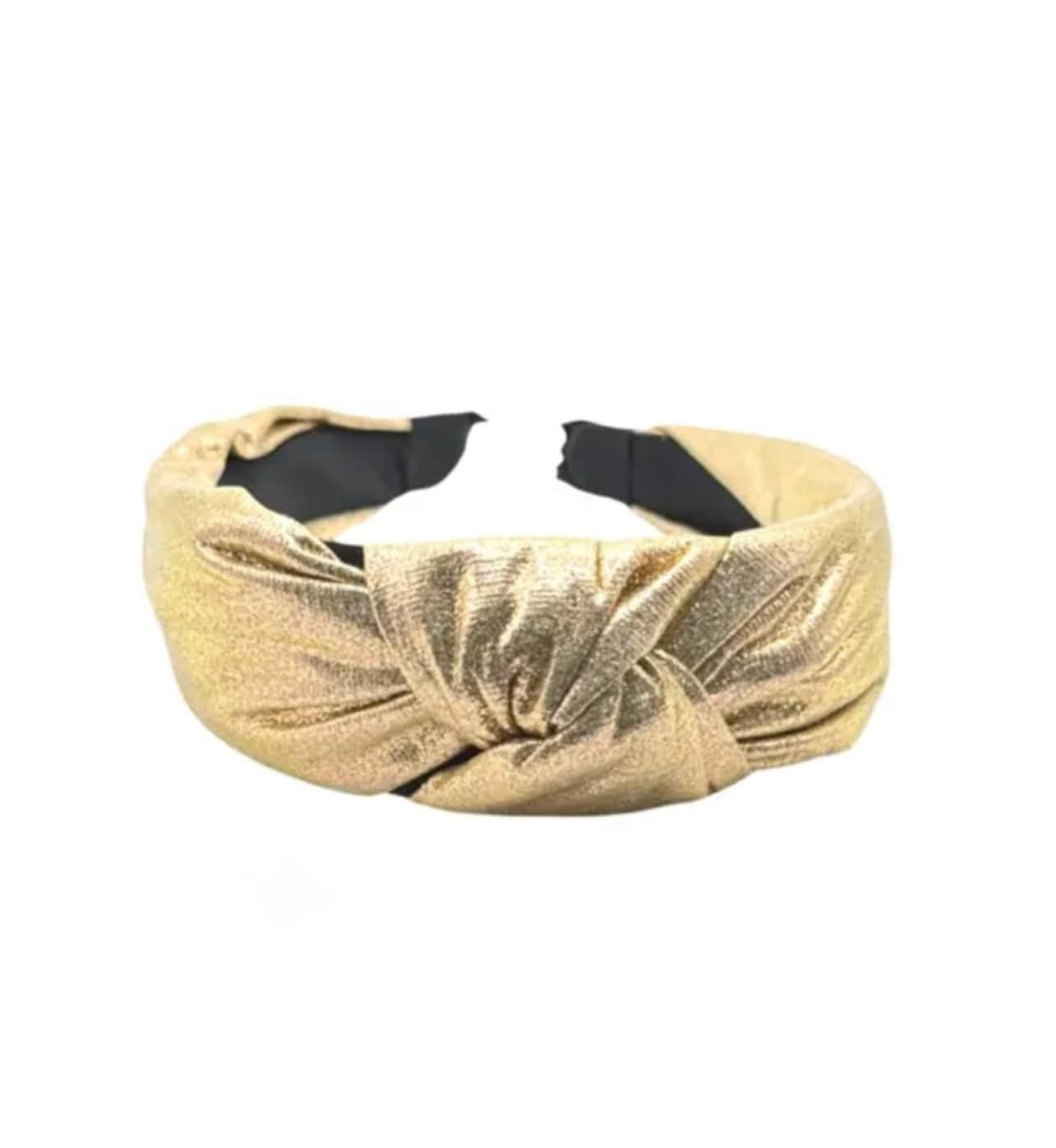 Metallic topknot headband - Gold