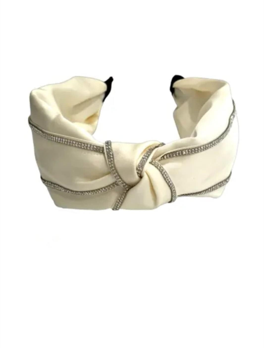 Ivory Satin Headband