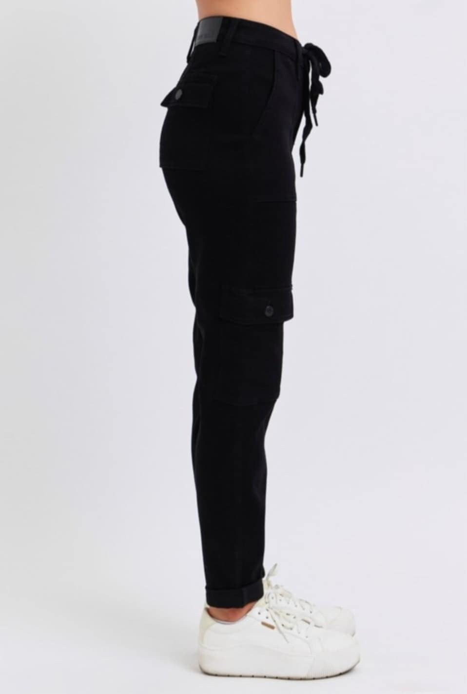 Judy Blue Cargo Black Jogger Jeans