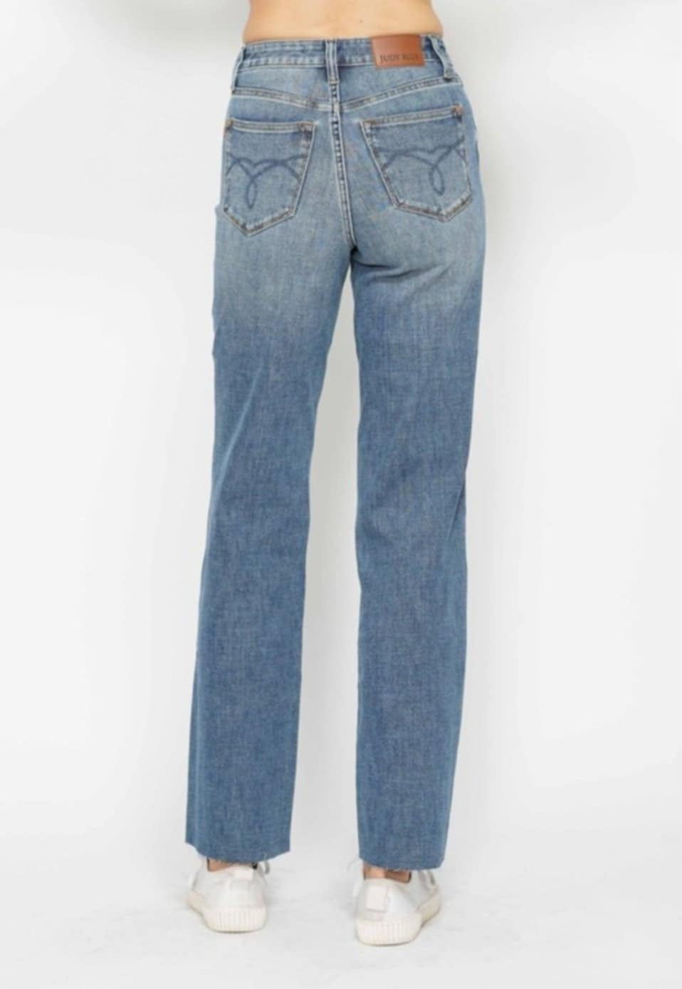 Judy Blue HW Tummy Control Straight Leg Jeans