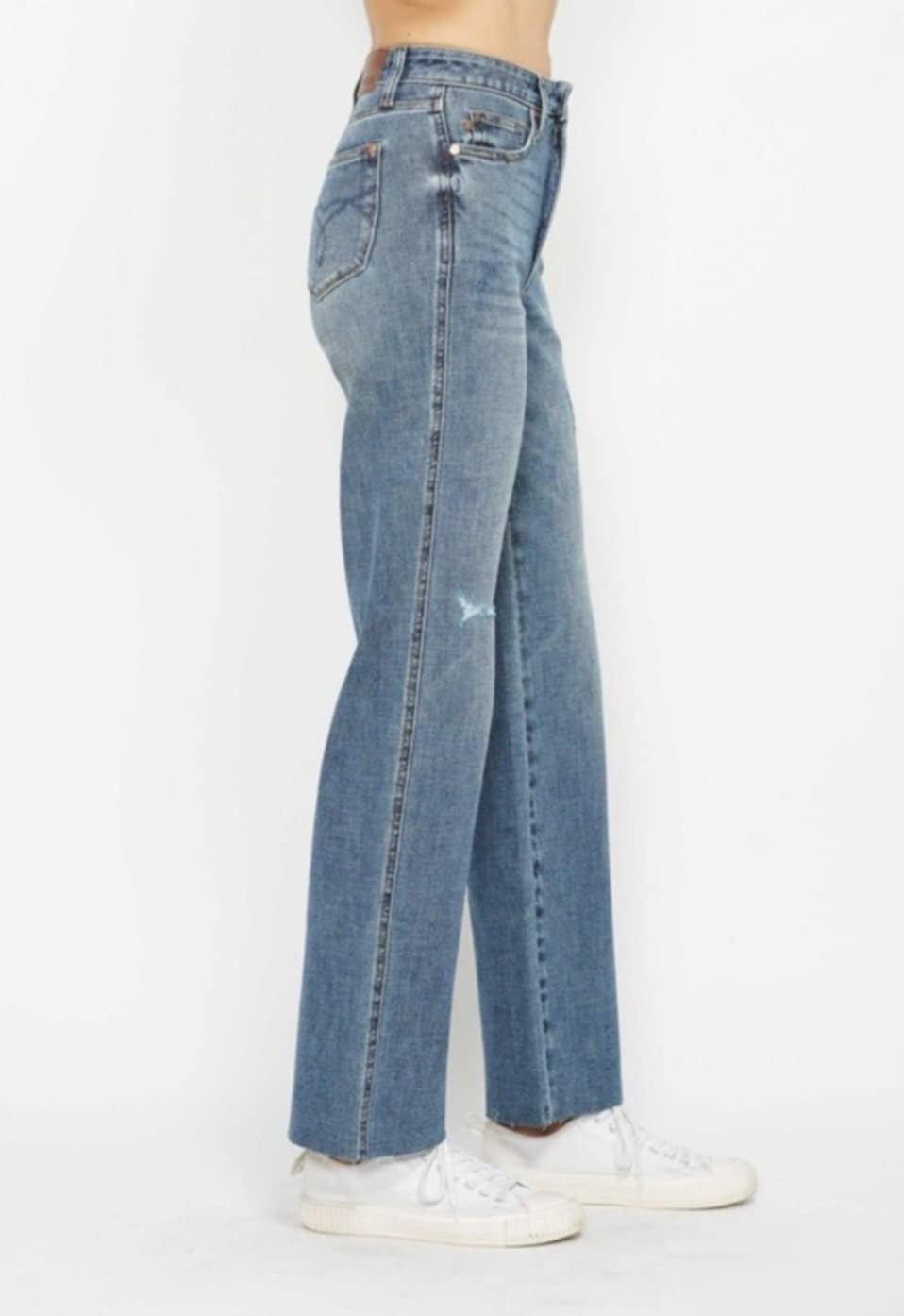 Judy Blue HW Tummy Control Straight Leg Jeans