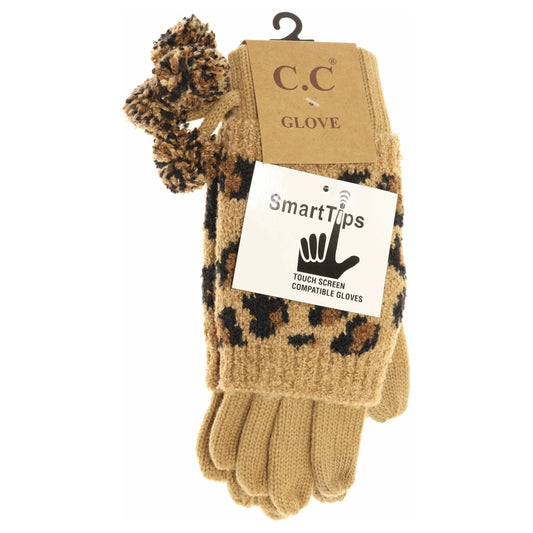 CC Leopard Print Gloves