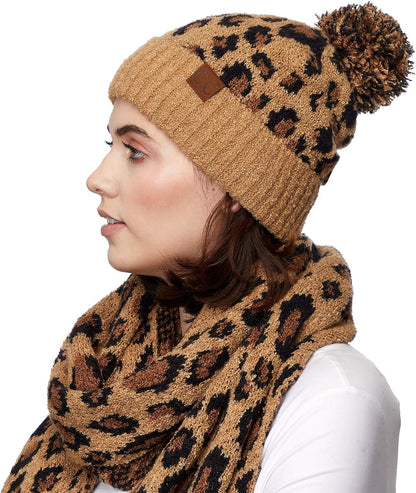 Leopard Print Beanies