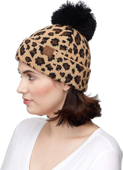 Leopard Print Beanies