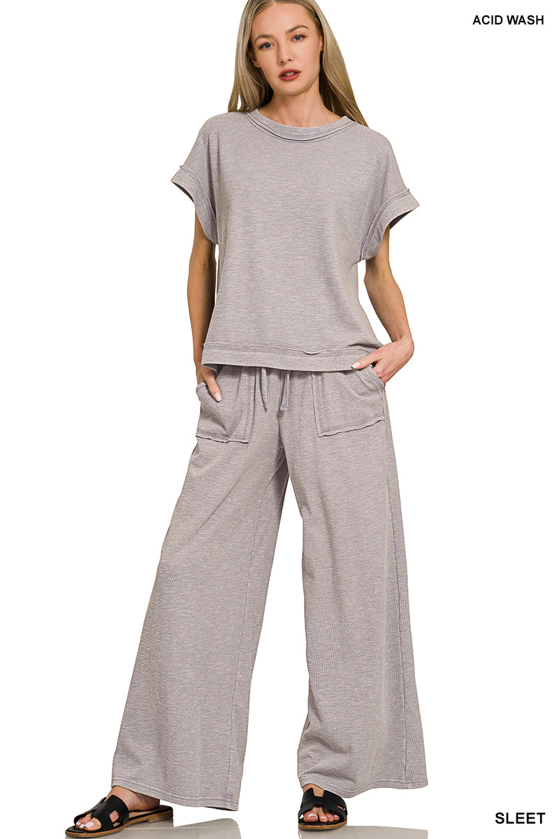 Sleet Washed Pant Set