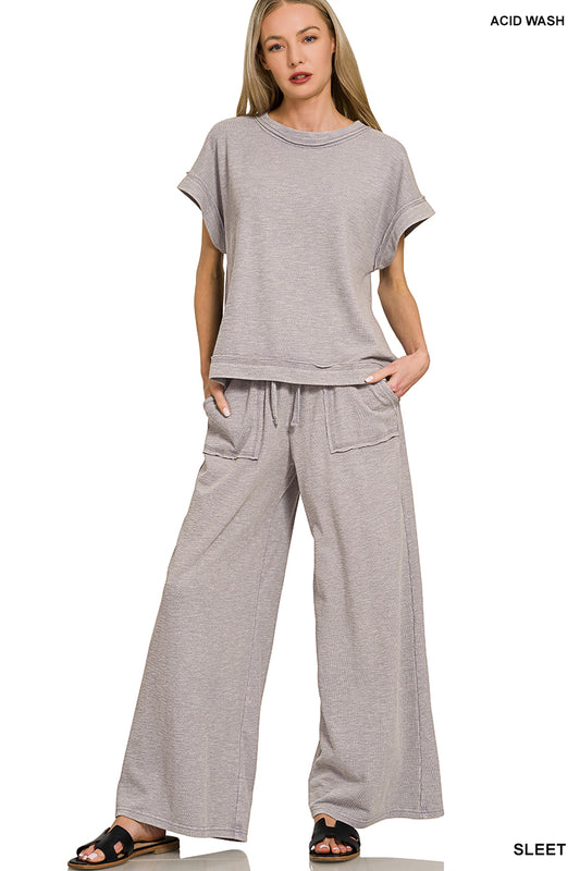 Sleet Washed Pant Set
