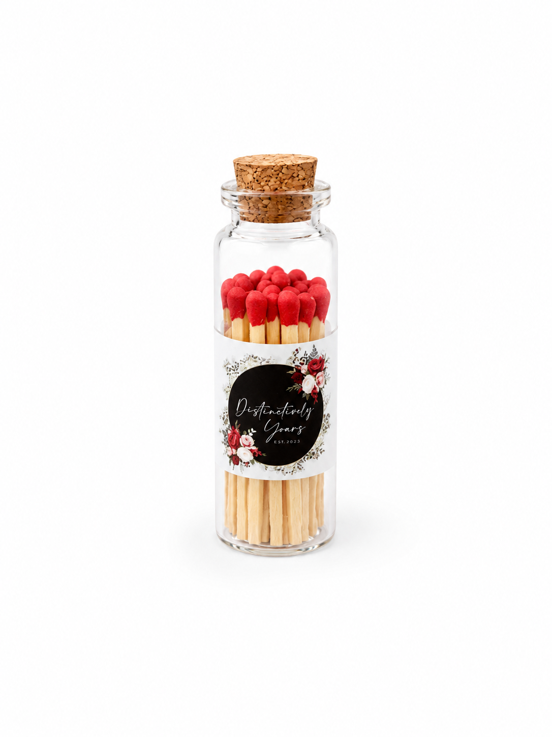 Red Match & Striker Glass