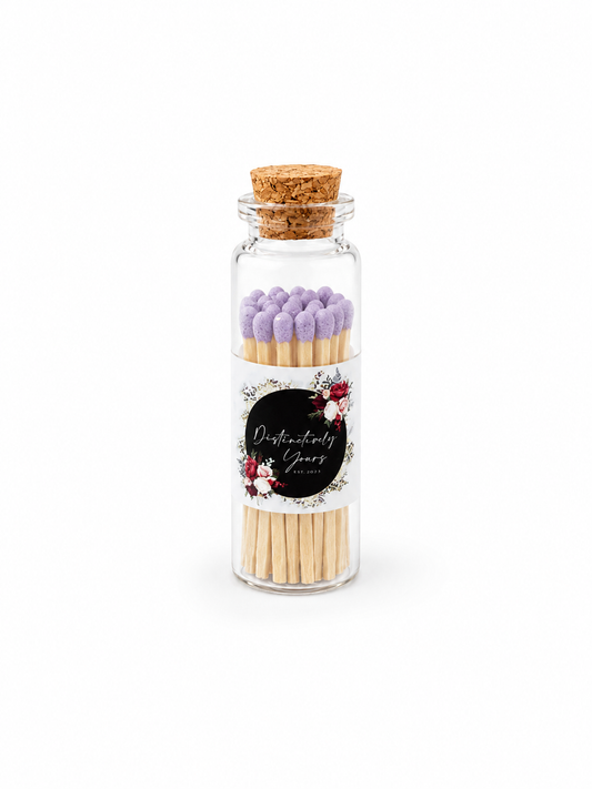 Light Purple Match & Striker Glass