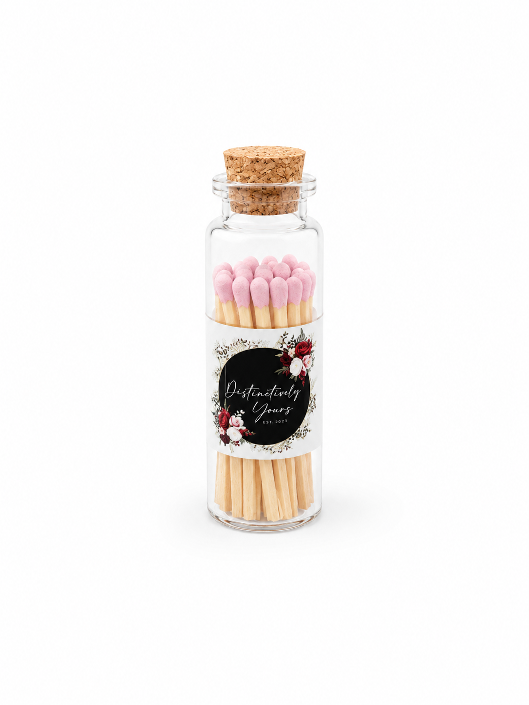 Light Pink Match & Striker Glass