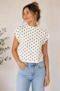 Brown Polka Dot Sweater