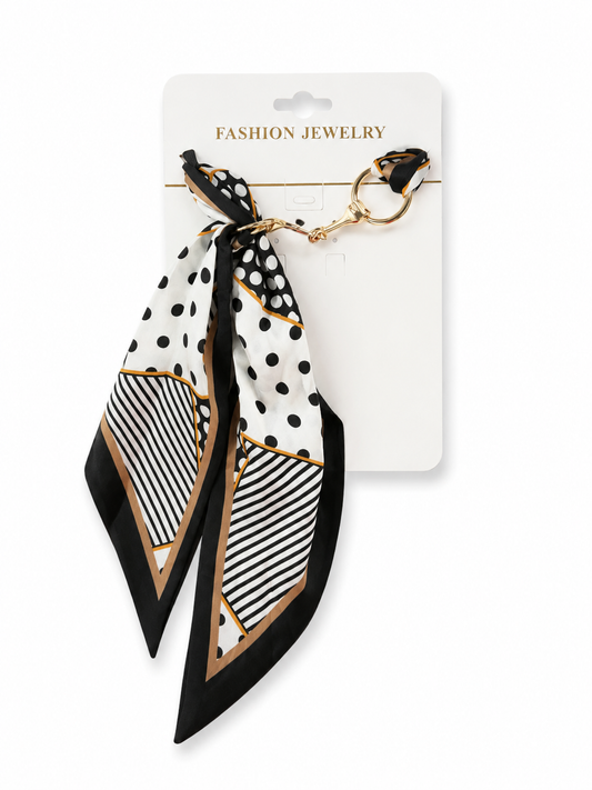 Black & White Design Neck Scarf