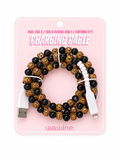 Leopard Beaded Phone Charger