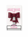 Maroon Straw Topper