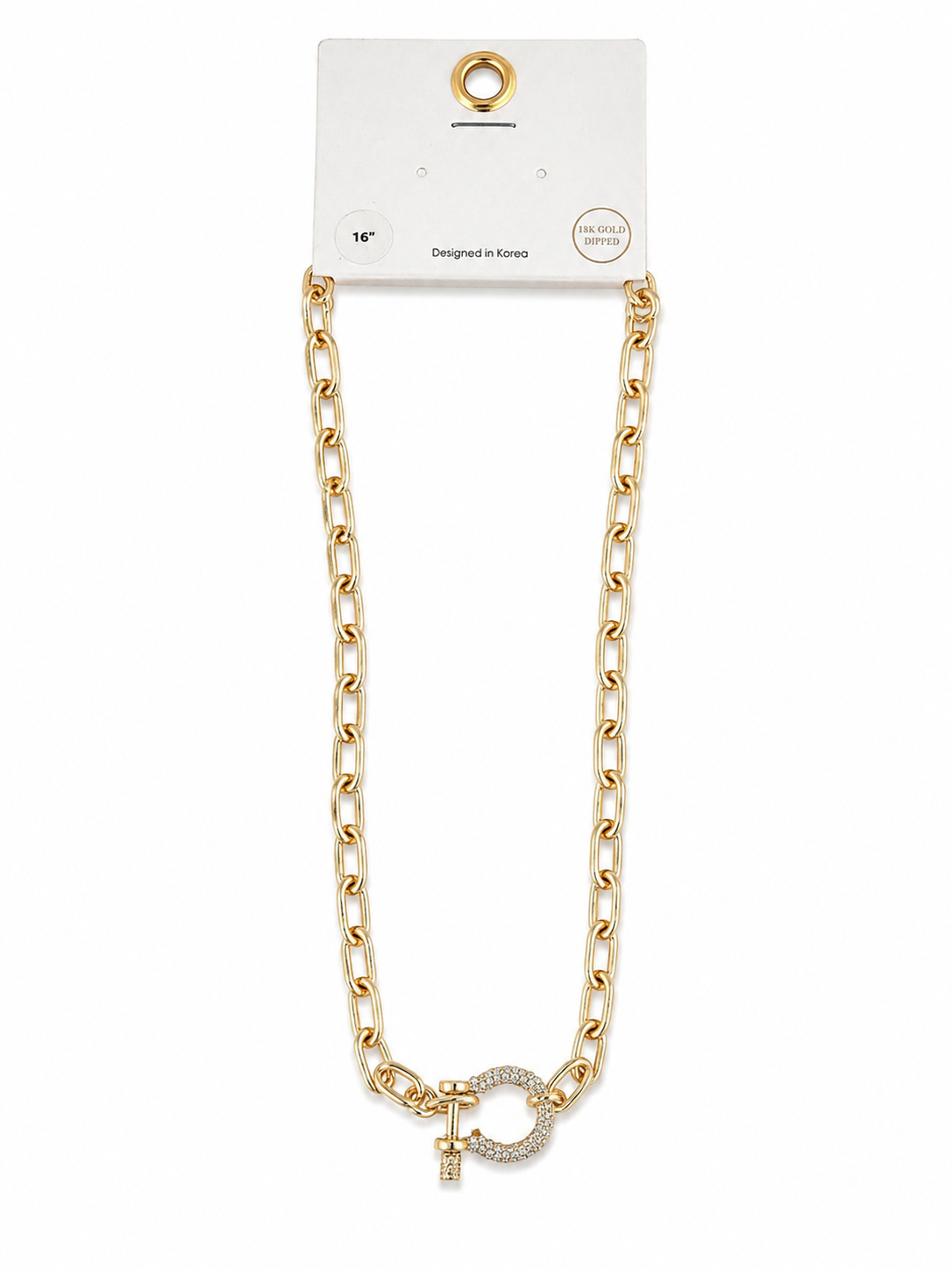Gold Horseshoe Necklace