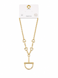 Gold Horse Bit Necklace