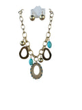 Golden Glow Drop Necklace set