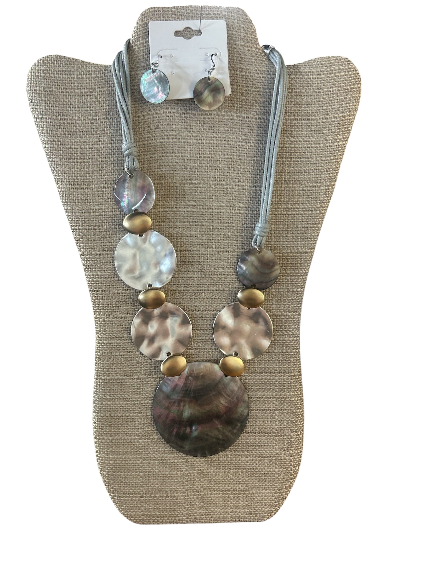 Holographic Necklace /w Earrings