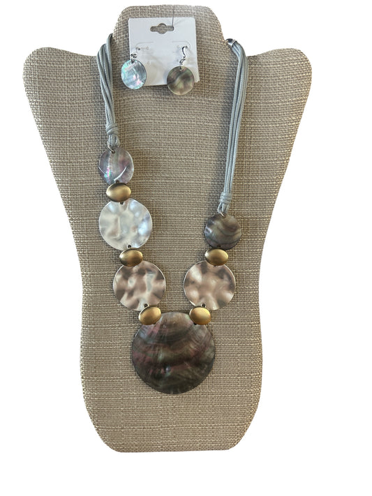 Holographic Necklace /w Earrings