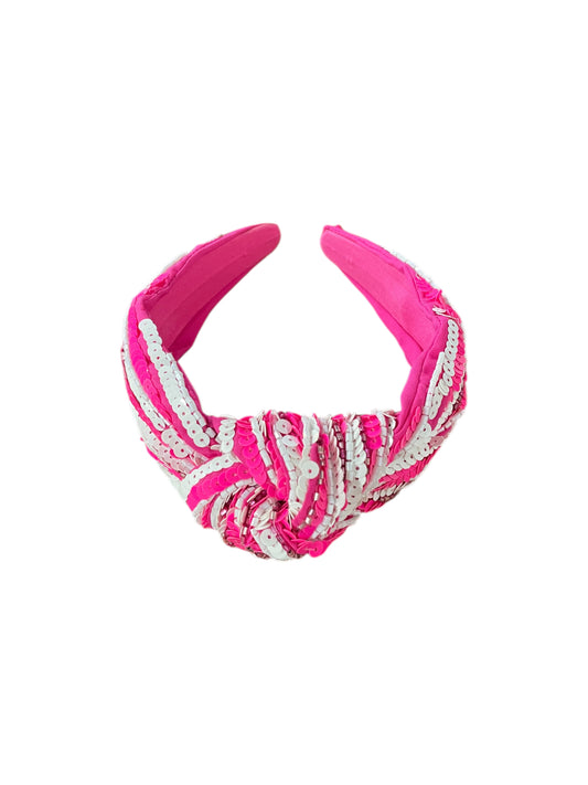 Pink/White Headband