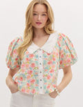 Floral Button-Up Top
