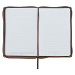 Faith Chestnut Brown Faux Leather Classic Journal with Zipper Closure - Matthew 17:20