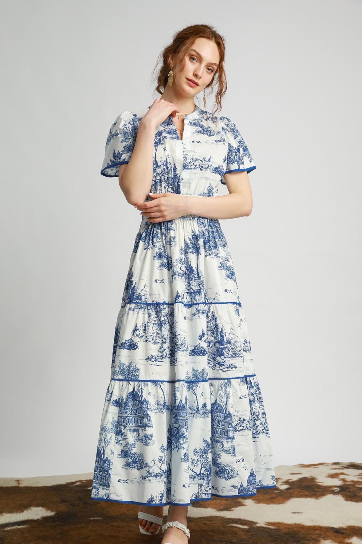 Scenic Smocked Waist Maxi Dress