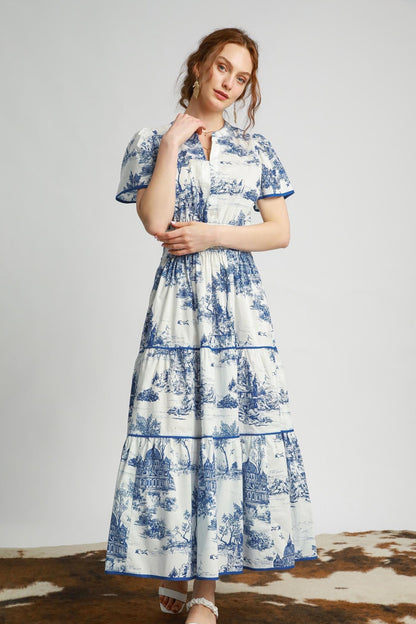 Scenic Smocked Waist Maxi Dress