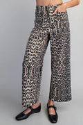 Leopard Straight Leg Pant
