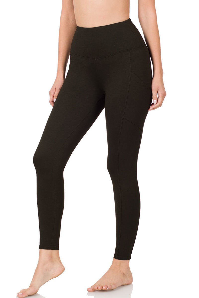 Black Brushed TC Microfiber Leggings