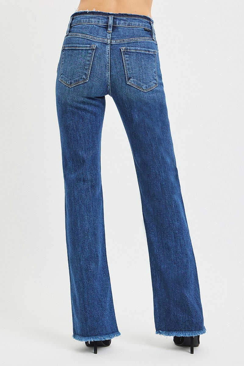 Risen MR Bootcut Frayed Hem Jeans
