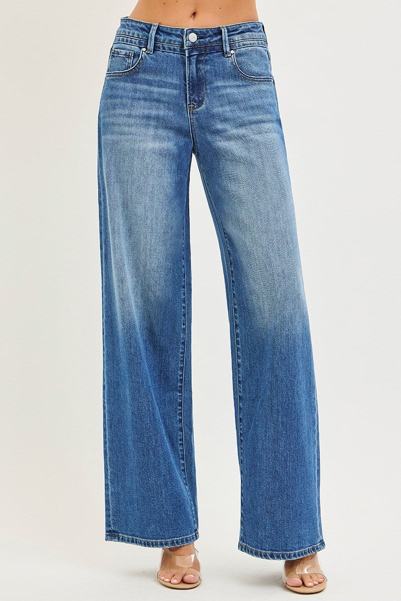 Risen Medium Slouchy Baggy Jeans