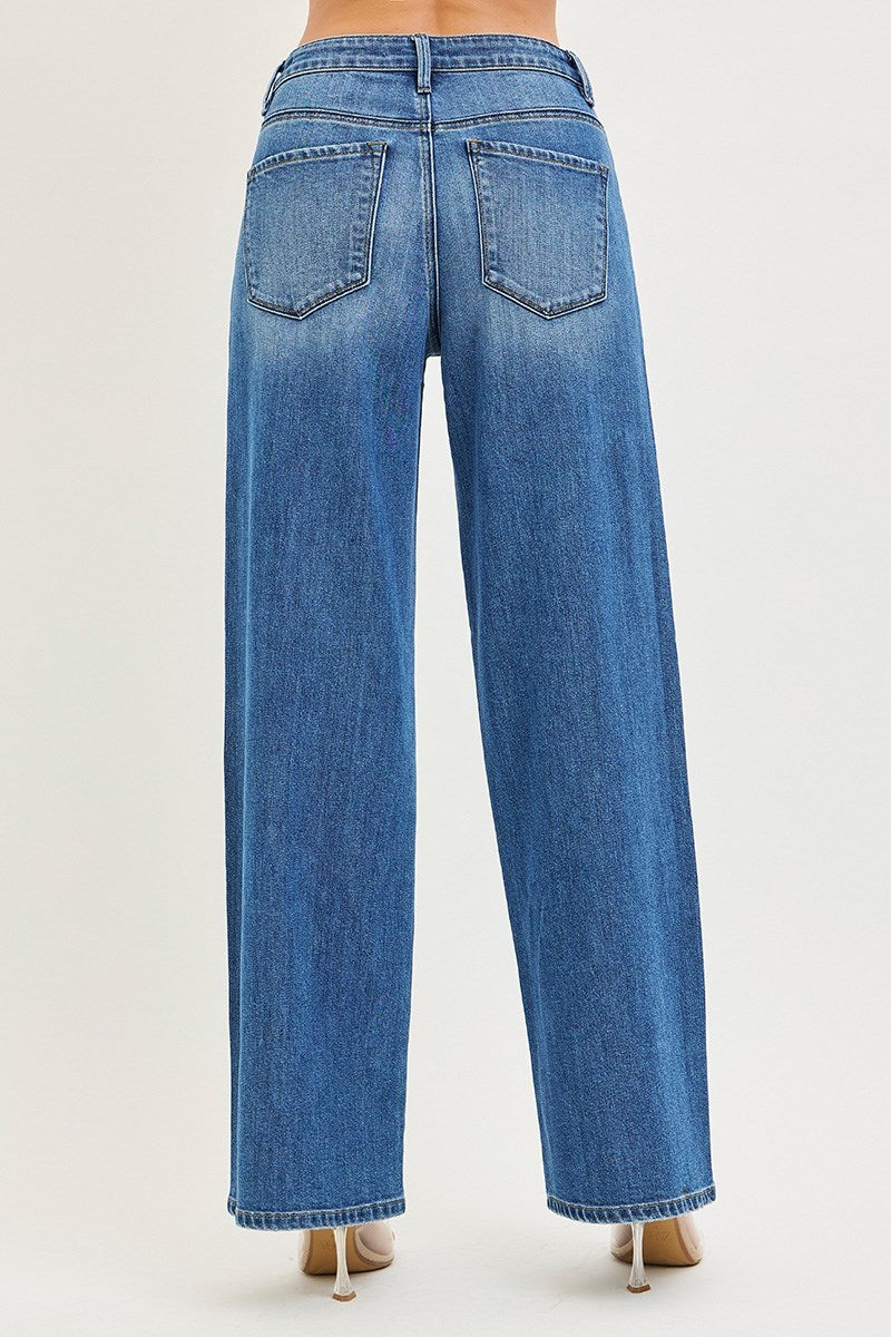 Risen Medium Slouchy Baggy Jeans