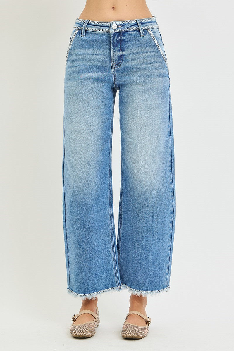 HR Crop Barrel Jeans