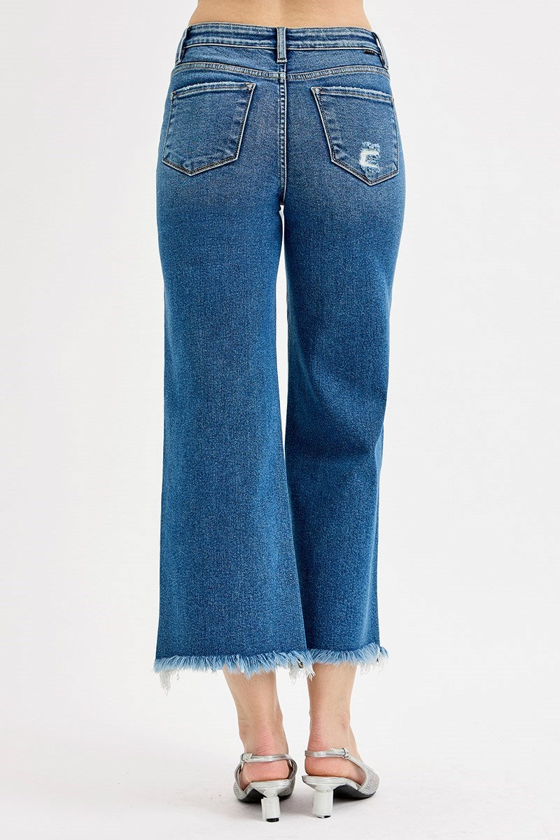 RISEN TC MR CROP STRAIGHT JEANS