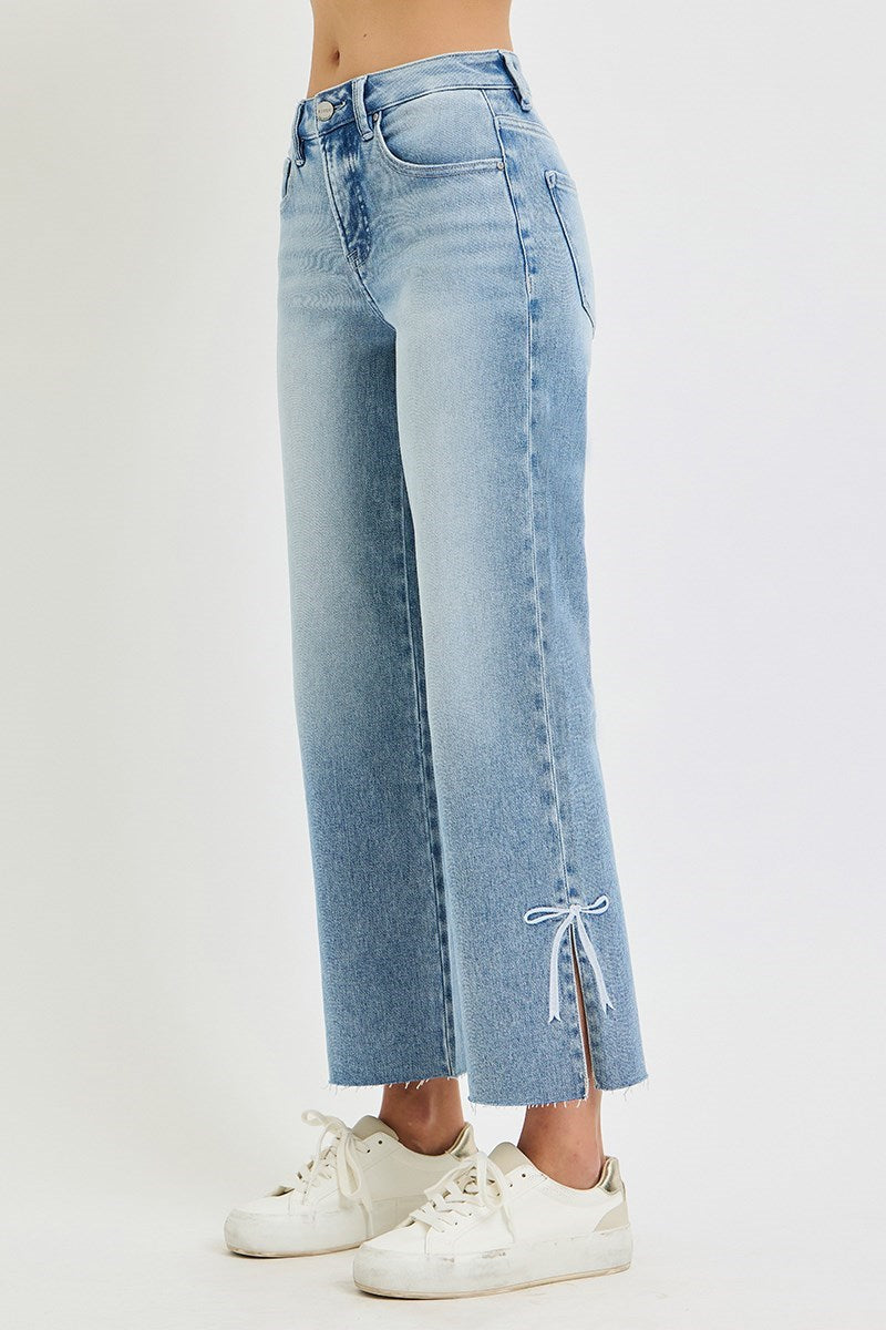 TC HR Crop Straight Jeans