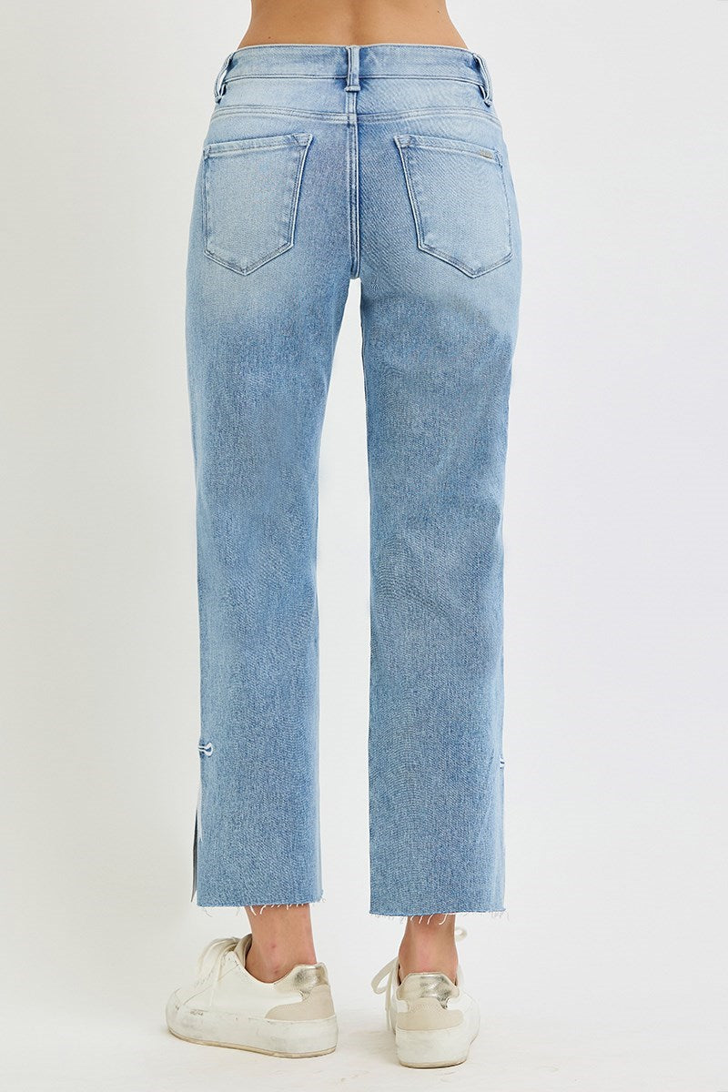 TC HR Crop Straight Jeans