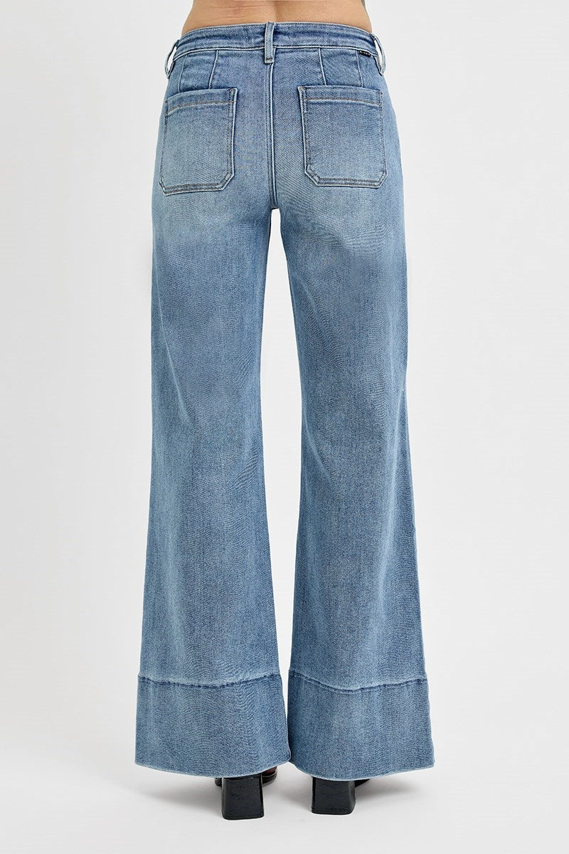 Risen TC MR Ankle Flare Jeans