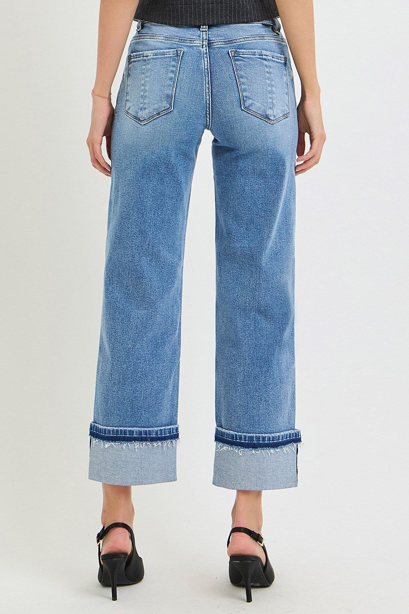 MR Ankle Straight Cuffed Jean