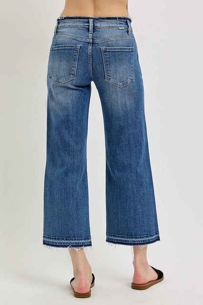 MR Crop Wide Shadow Hew Jeans