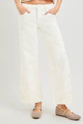 Risen MR Flower Crop Jean