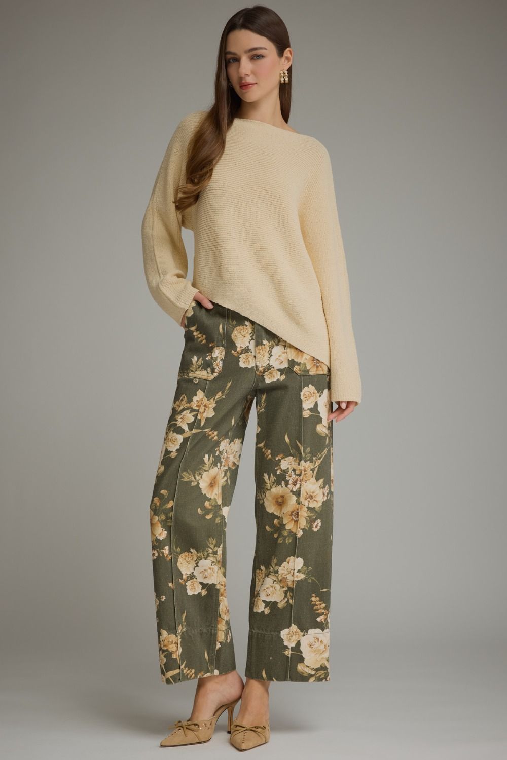 Floral Wide Leg Pant