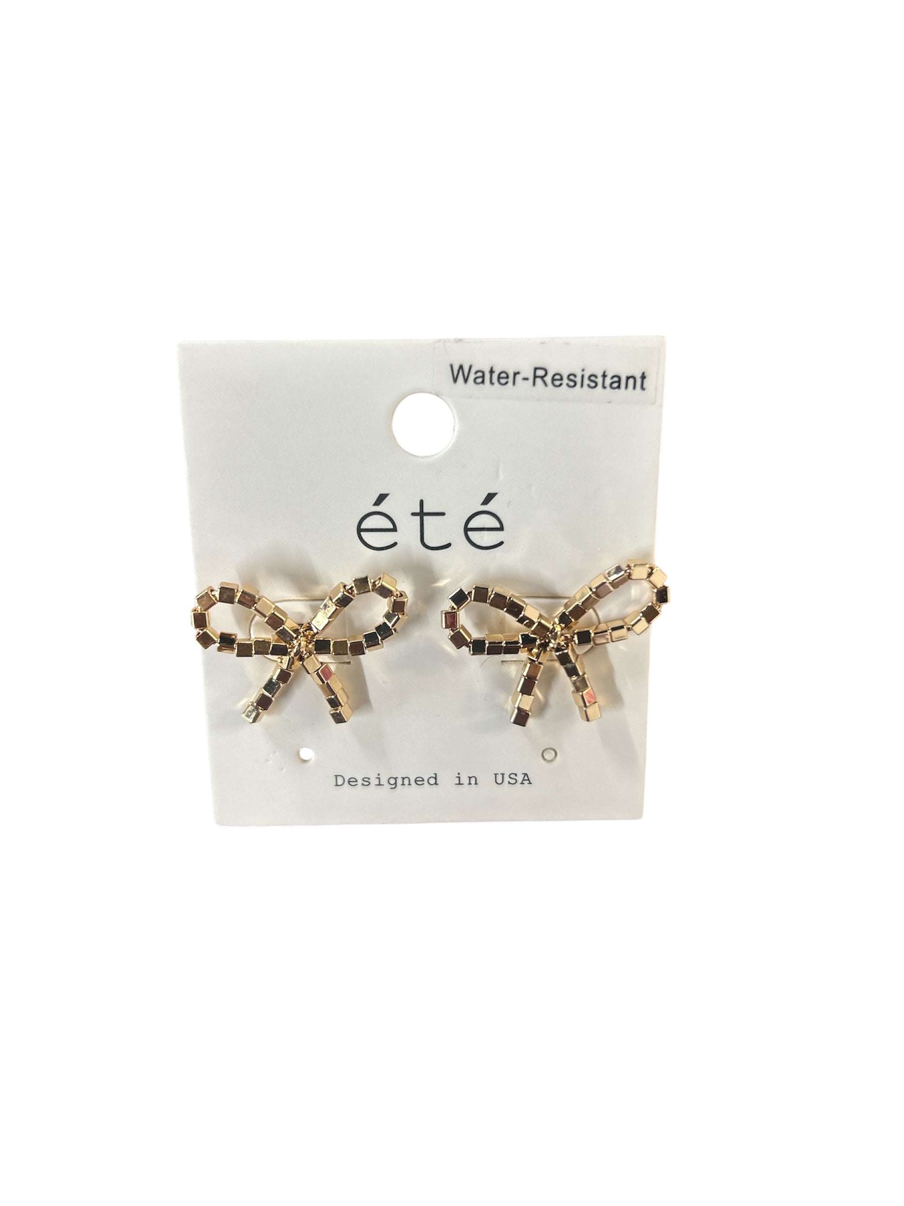 Gold Bow Earrings