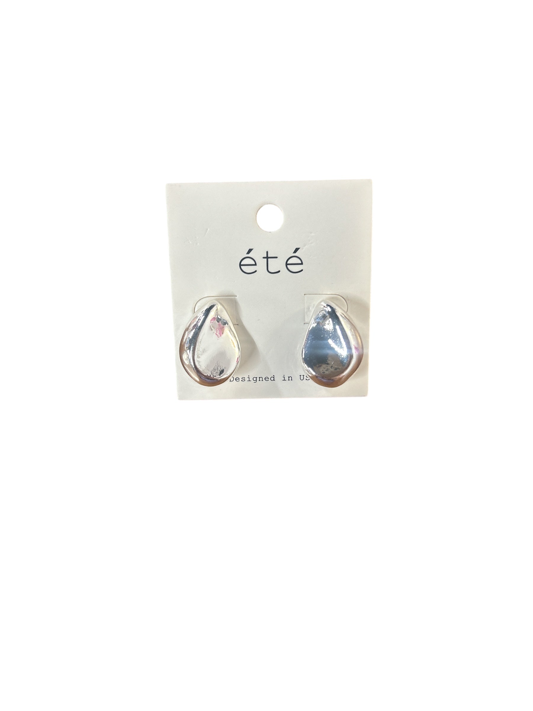 Silver Raindrop Stud
