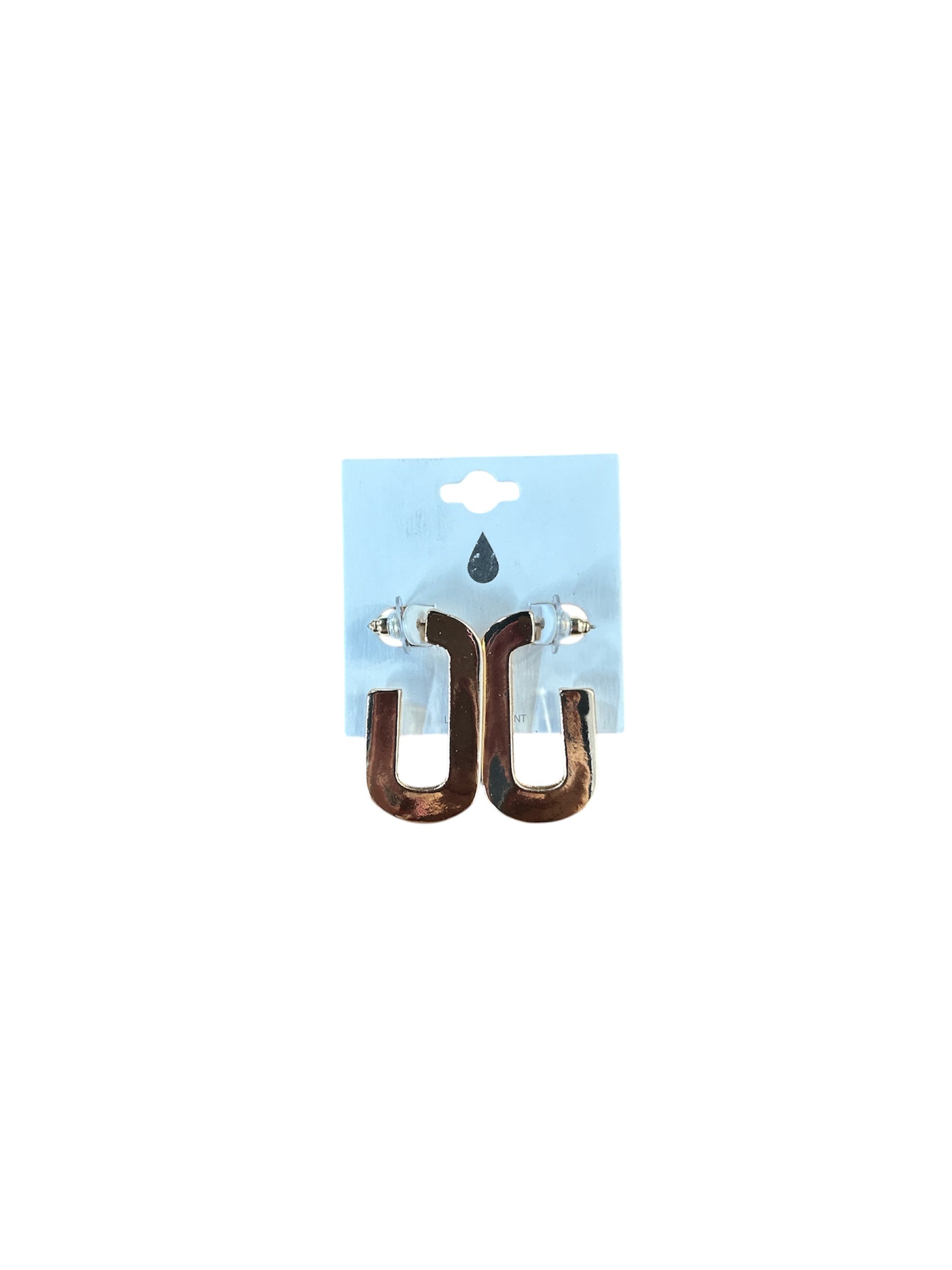 Bronze Bold U Hoops