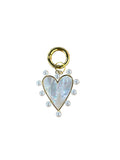 Pearl Heart Charm