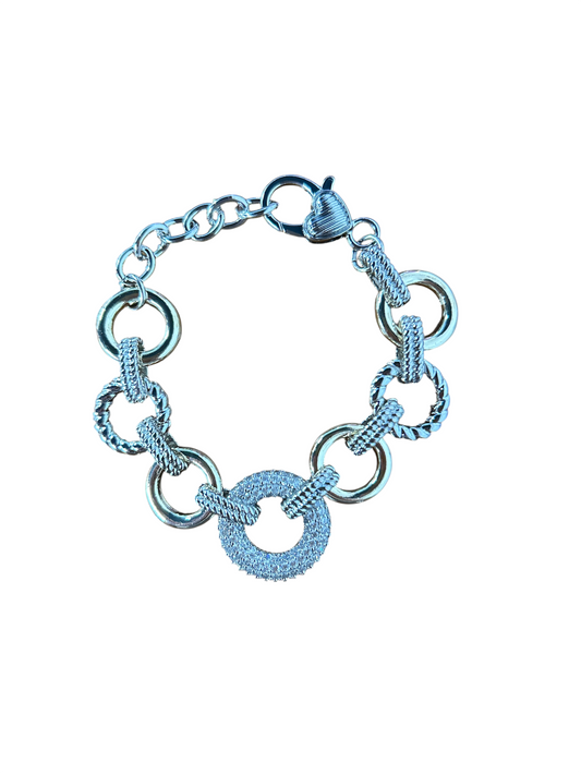 Rope & Ring Charm Bracelet