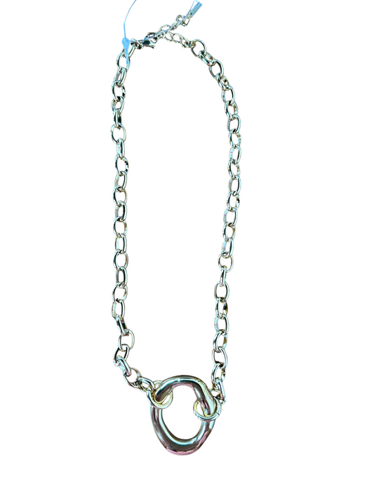 Estate Gold Oval Necklace