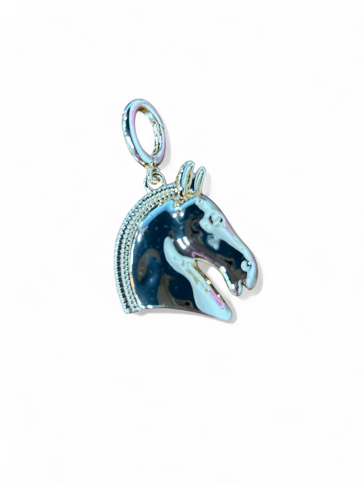 Gold Horse Bust Charm