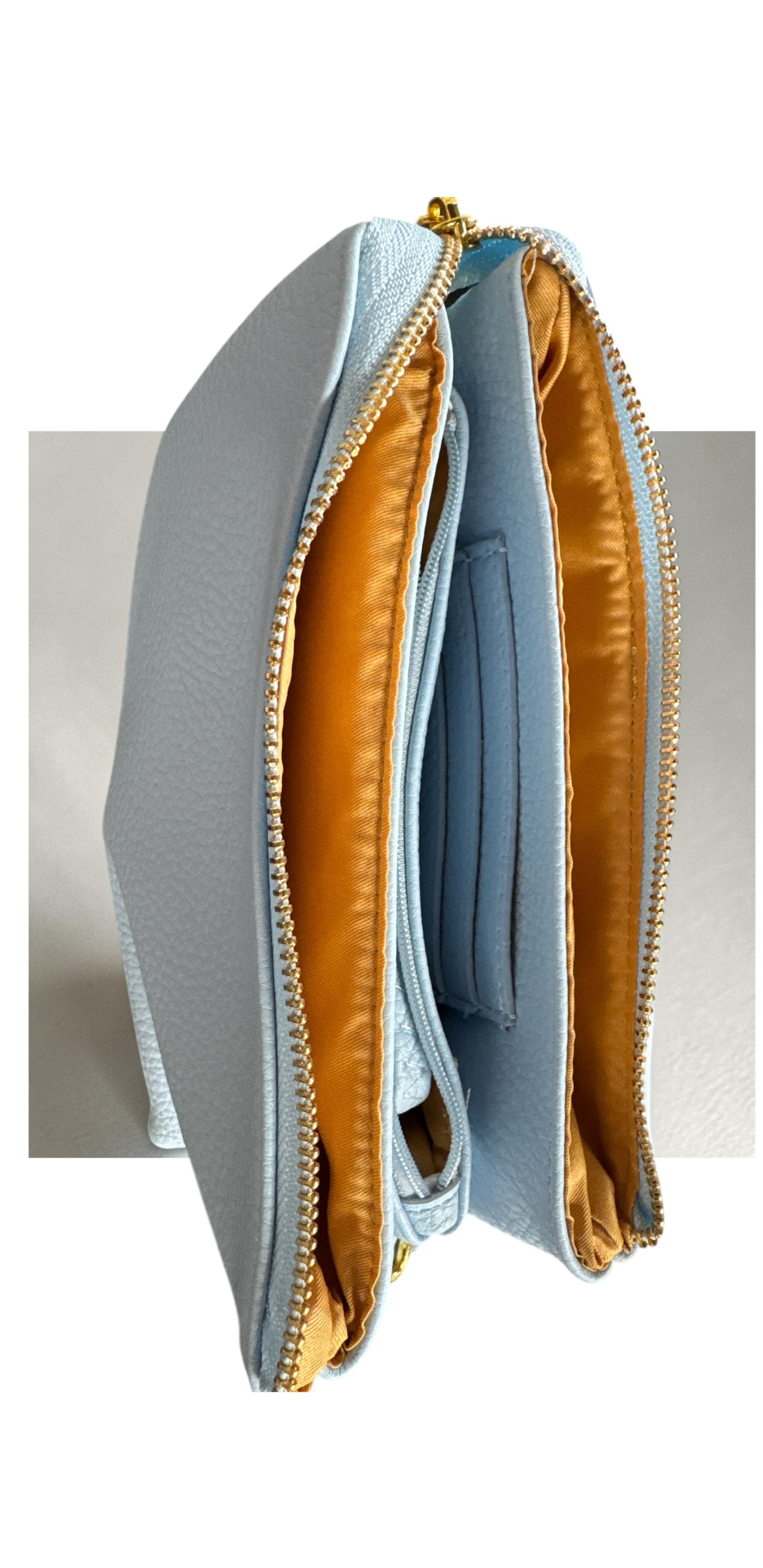 Powder Blue Crossbody/Wristlet Purse